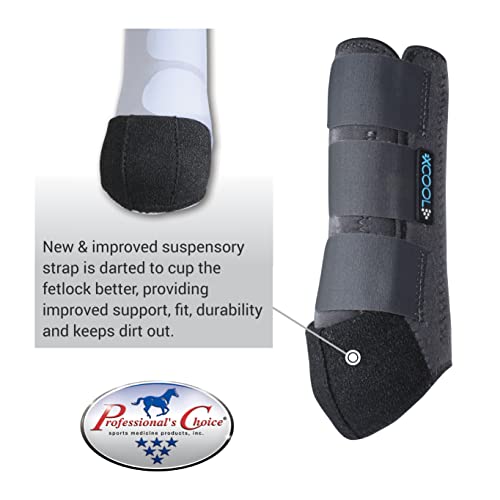 Image of Professional's Choice 2XCOOL Sports Medicine Horse Boots | Protective & Breathable Design for Ultimate Comfort & Durability in Active Horses | Value 4 Pack