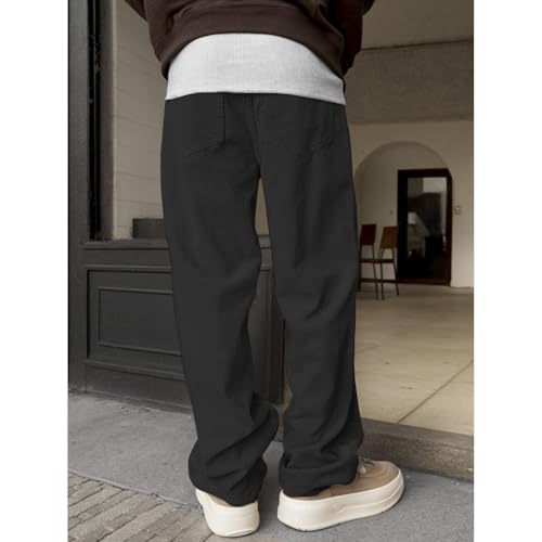 Baggy Gym Sweatpants Men Straight Leg Lightweight Trousers Tapered Comfort Pants with Pockets Y2k Streetwear3