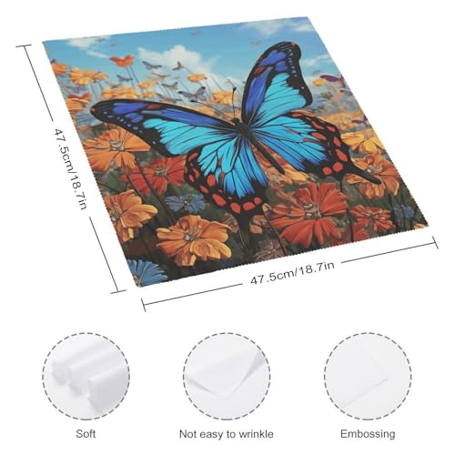 Servilletas de Tela Big Butterfly Pack de 6 Cuadradas miniatura 2