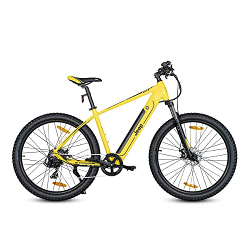 Jeep E-Bikes Unisex – Erwachsene MHR 7002 E-Bike, Gelb, 27.5 inches