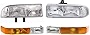 Garage-Pro Headlight Compatible with 1998-2005 Chevrolet Blazer, Fits 1998-2004 Chevrolet S10 KIT Driver and Passenger Side