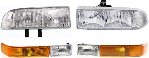 Garage-Pro Headlight Compatible with 1998-2005 Chevrolet Blazer, Fits 1998-2004 Chevrolet S10 KIT Driver and Passenger Side