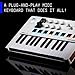 Arturia MiniLab 3 - Universal MIDI Controller for Music Production, with All-in-One Software Package - 25 Keys, 8 Multi-Color Pads - White