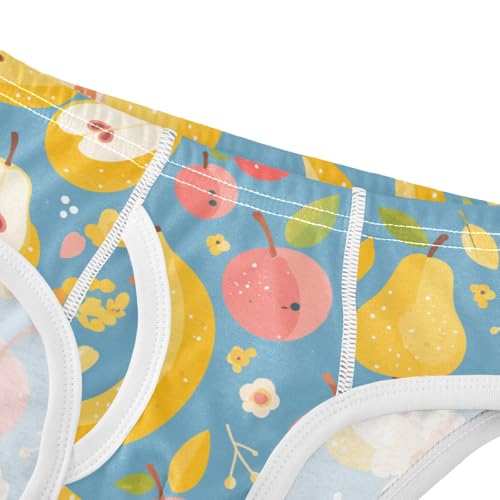 KLL Cute Fruits Bananas Apples Pears Scandinavian Style Baby Boys Cotton Boxer Briefs Cute Children Panties4