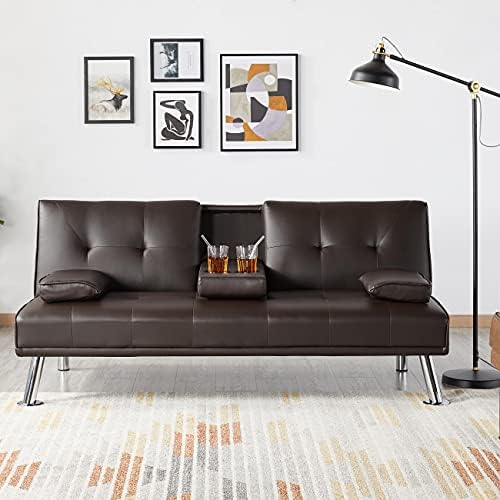 MJKCBD Klappbares Schlafsofa 2-in-1 - 190x120cm, Cord-Bezug, Metallrahmen, 200kg Tragkraft