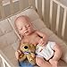 BABESIDE Lifelike Reborn Baby Dolls Aurora 16 Inch (Weight 4 lb) Full Platinum Silicone Reborn Baby Dolls Anatomically Correct Sleeping Baby Girl Real Life Baby Doll with Feeding Kit & Gift Box