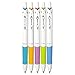 Pilot Acroball PureWhite Pen, 0.7 mm, Black Ink, Turquoise/Orange/Purple/Lime/Blue, 5/Pack (PIL31861)