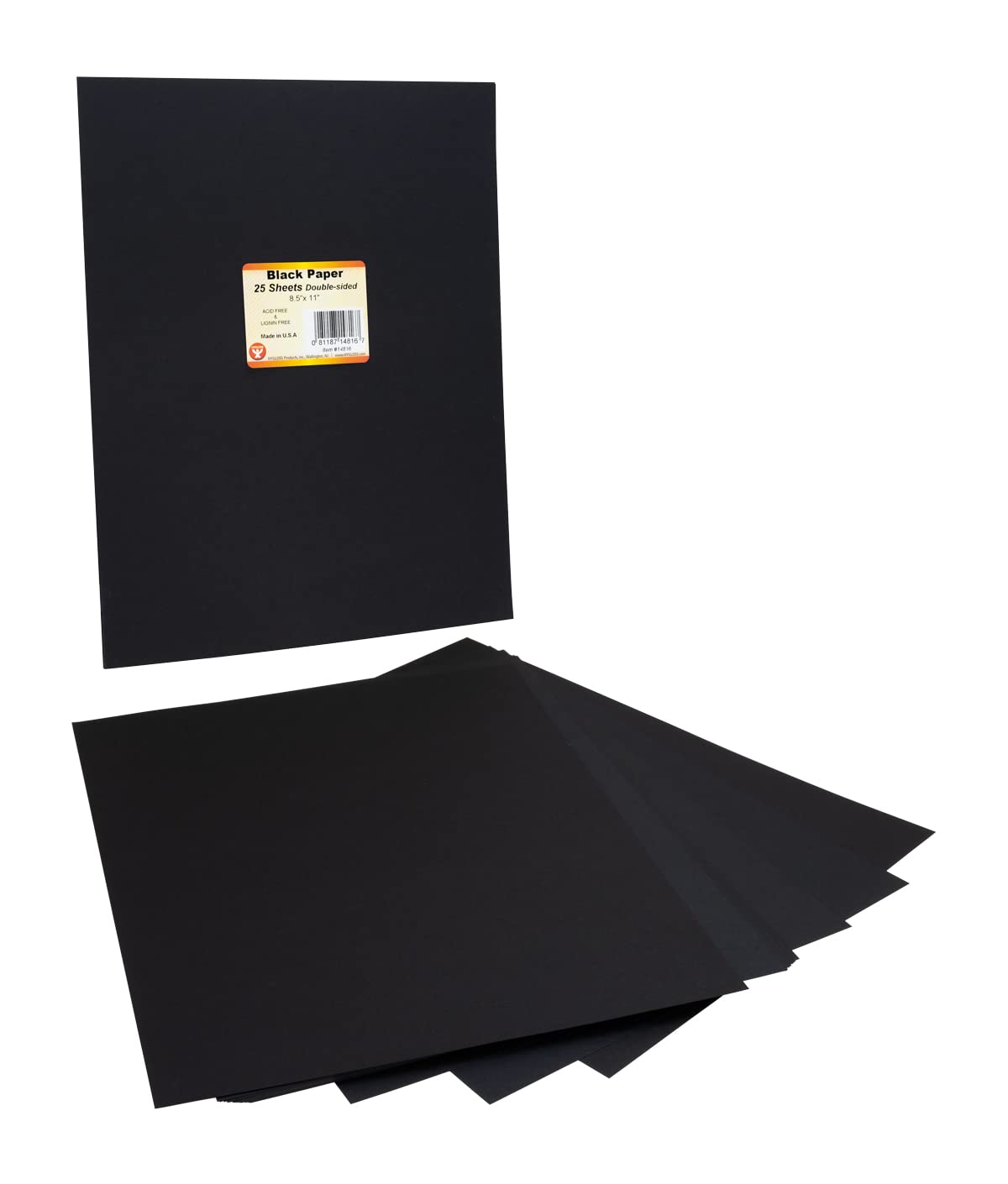 Amazon.com: Hygloss Black Paper, 2-Sided 25 Sheets, 8.5