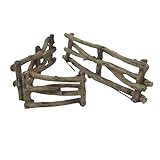 TG,LLC Treasure Gurus Miniature Wooden Fence Mini iFairy Gnome Garden Dollhouse Landscape Decor Accessory