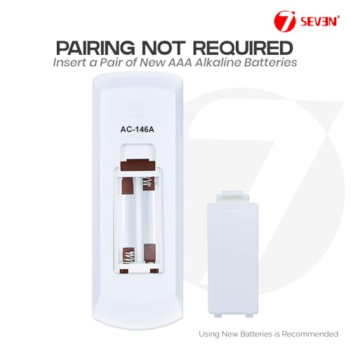 Image of 7SEVEN Compatible with Daikin Ac Remote Original ACSON APGS02 ECGS02 Model 146A Suitable for Split and Window Air Conditioner and Replicate of Genuine Remotes