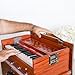 Maharaja Kirtan Harmonium KHF1 | Portable Flight Model | Dark Wood Finish | Professionally Tuned | in USA | Handmade For Yoga & Kirtan | Fits Overhead Compartment