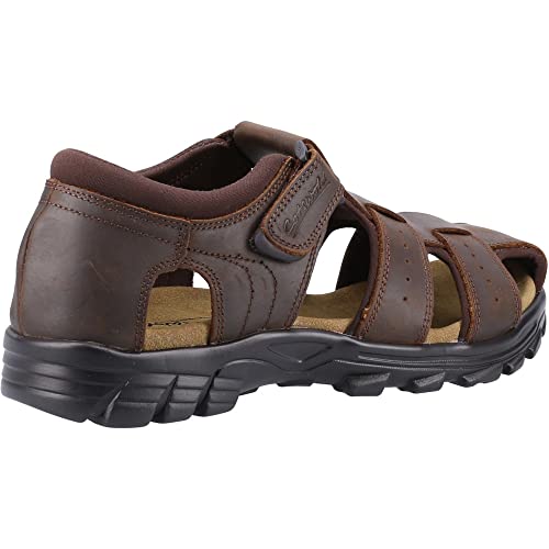 Sandales homme Fleet & Foster Phil noires et marron en pointure 46 EU