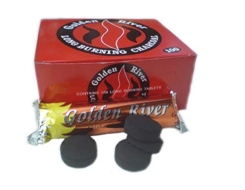 Lot de 10 Rouleaux de Charbon - 100 Pastilles (Chicha/Encens/Narguilé)