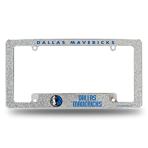 Cadre de plaque d'immatriculation NBA Dallas Mavericks argenté