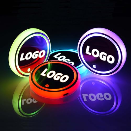 Luz LED para portavasos de coche, 2 piezas miniatura 1
