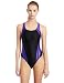 Speedo Women's Race Quantum Splice Super Pro Swimsuit, Black and Purple, 34
