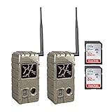 Cuddeback Cuddelink Power House Black Flash G-5079 Set of 2 Cameras with 2 SD 32 Gb Cards (4 Items)