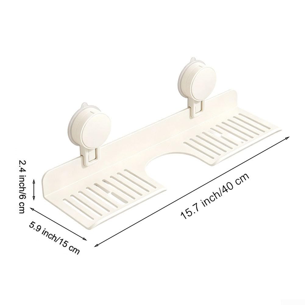 Fauhapyway para estante Baño Sin Taladro 40cm Aluminio Organizador para