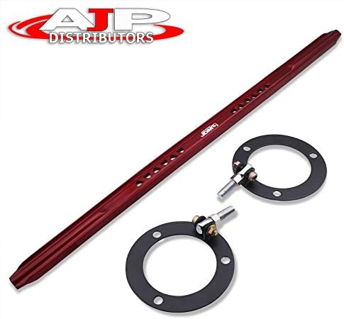 AJP Distributors T230 Gt Gts Red JDM Sport Suspension Front Upper Strut Bar Brace Aluminum Performance Racing Stabilizer Adjustable Tower Handling For Toyota Celica 2000 2001 2002 2003 2004 2005
