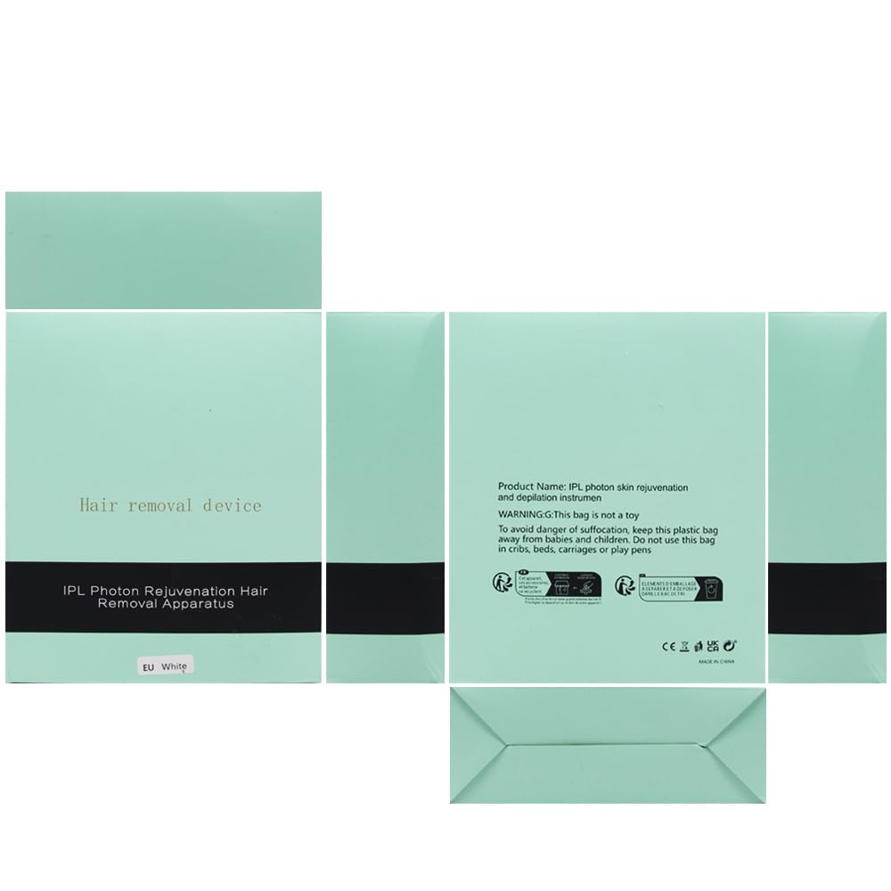 Épilateur Lumière Pulsée, Appareils IPL Épilation Laser, Épilation Laser, Épilateur sans douleur pour le visage, les aisselles, les bras, les jambes et le corps (Blanc)