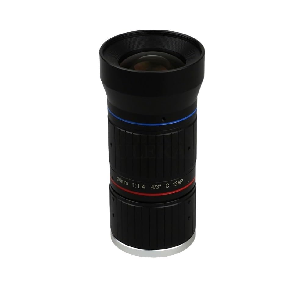 Obiektyw 4/3 cala 12 MP ITS Ultra 4K 20 mm Mocowanie Starlight F1.4 C do elektronicznej kamery policyjnej lub drogowej,do naprawy elektroniki