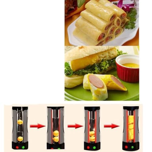 Automatic Electric Egg Roll Maker - Quick Breakfast Machine for Sausages and Hot Dogs - Image 3