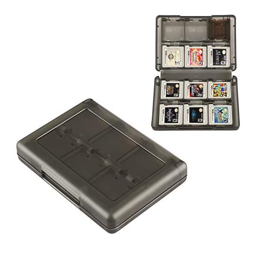 3DS Game Holder Card Case, 28-in-1 Game Holder Card Case Compatible with Nintendo NEW 3DS / NEW 3DS XL / 3DS / 3DS XL / DSi / DSi XL / DS / NEW 2DS /NEW 2DS XL / 2DS/ 2DS XL Catridge Storage Box Black