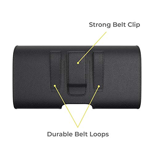 Agoz Cell Phone Case For Motorola Moto Z4, Moto Z3, Moto Z2 Force, Moto Z2 Play, Moto Z Force Droid, Moto Z Play, Moto G8 Plus, Moto G8 Play Holster, Leather Belt Clip Case Pouch Cover With Belt Loops #TOP2