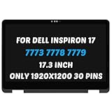 Replacement for Dell Inspiron 17 2-in-1 7773 7778 7779 P30E001 P/N 4FYMX 04FYMX 07YG5J LCD Display 17.3' FHD 1920X1080 LCD LED Touch Screen Digitizer Assembly with Bezel