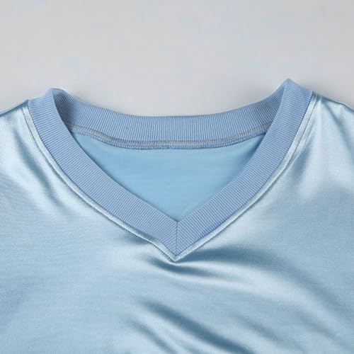 CUTEGAL Y2k Sheer Sweatshirts See Through Number Shirt Baggy Long Sleeve T-shirt Summer Cover Up Streetwear Unisex2