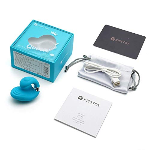 Mini Estimulador Em Silicone 5 Modos De Vibração A Prova D´água 5 X 3,7 Cm Azul Ic Kisstoy Queeni