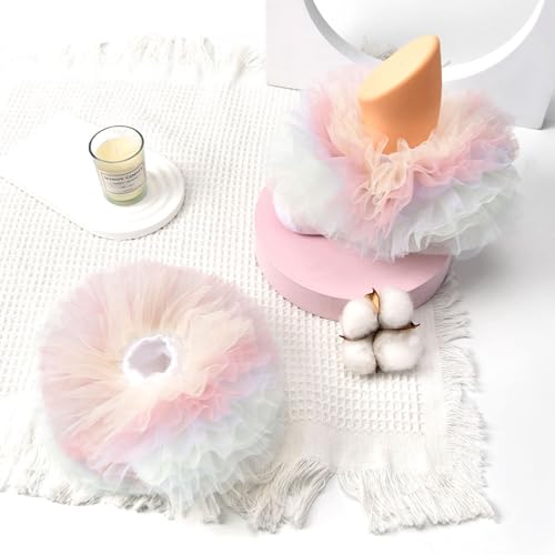 Girls Ruffle Socks Becorated With Super Fluffy Lace Tutu Dance Dressy Socks 3 Pairs2