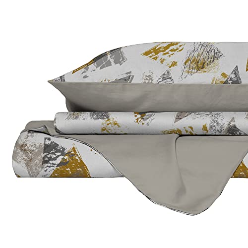 Italian Bed Linen MB Home Italy “Fashion” Duvet Cover Set, Urban Giallo, Double - Image 3