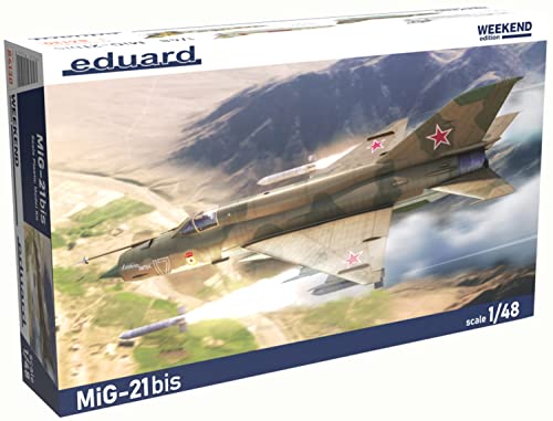 MiG-21bis maquette 1:48 Eduard avec gravures en creux précises et décals