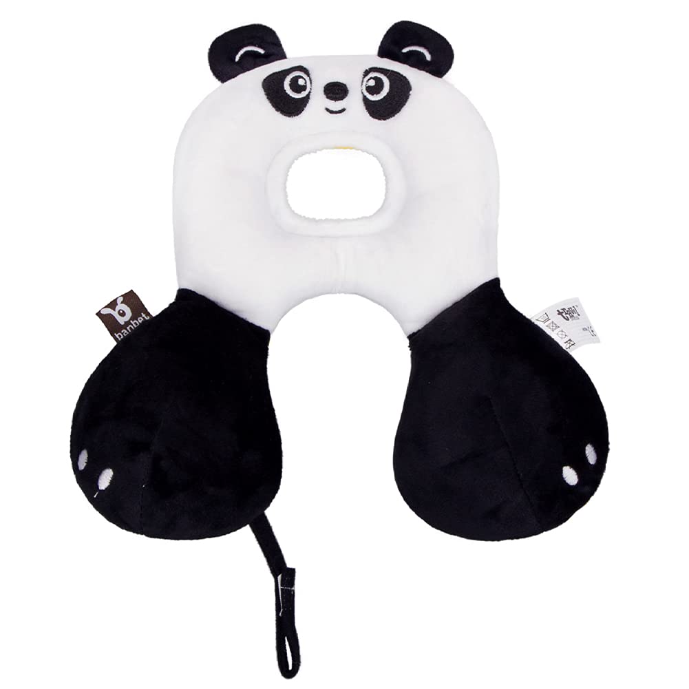 MEISISLEY Newborn Pillow Flat Head Pillow Baby Pillow Flat Head Baby Anti Roll Pillow Toddlers Pillow Baby Pillow Newborn Flat Head Head Support Infant Pillow Panda,16