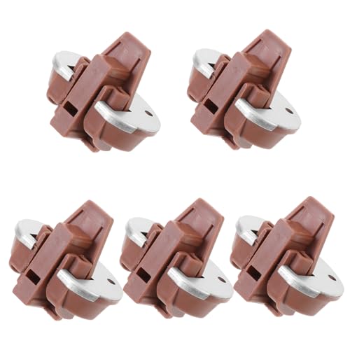 Abaodam 5 セットドレッサー用引き出しスライドストッパー 台下底座式スライドレール交換部品 引き出し修理用ローラー付きガイドキット 簡単取