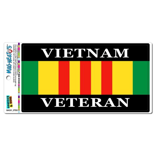 GRAPHICS & MORE Vietnam Veteran Ribbon Automotive Car Refrigerator Locker Vinyl Magnet