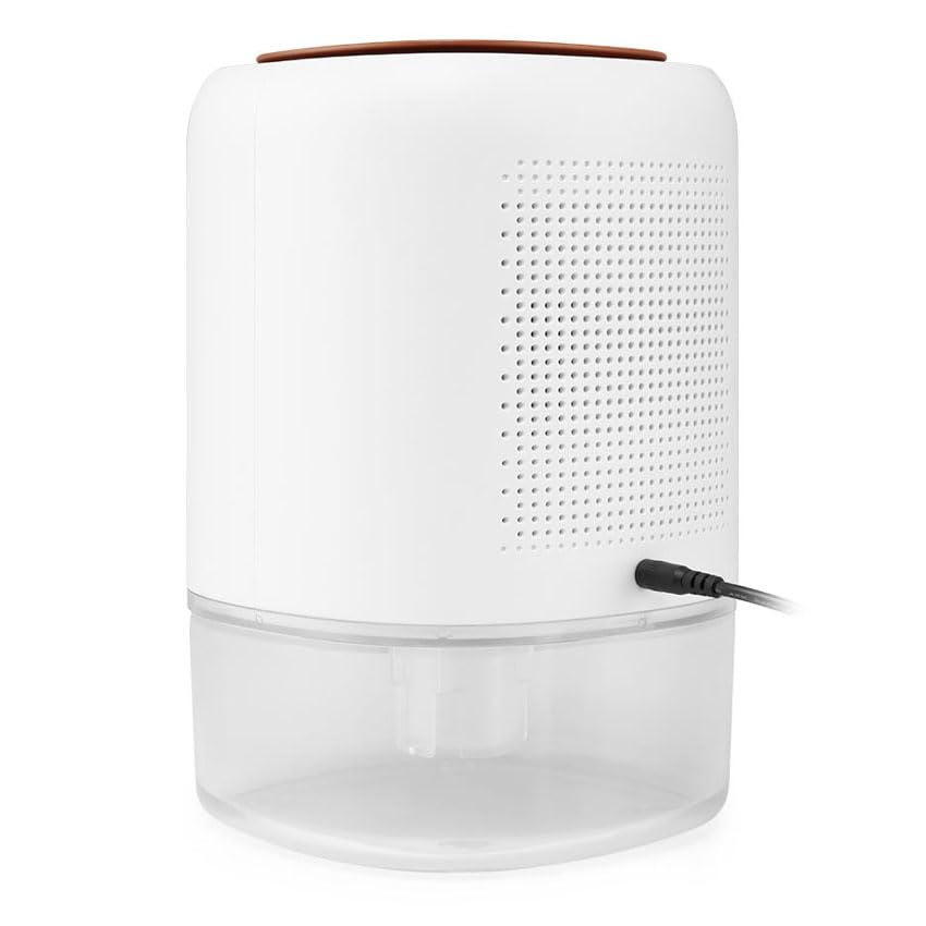 Deshumidificador mini 500ml, compacto y portátil, ideal para eliminar humedad en espacios pequeños y prevenir moho.