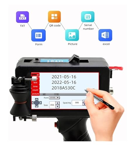 Machine d'encodage portable jet d'encre à séchage rapide pour acier et câble