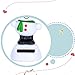 MeiBoAll Car Dashboard Ornament, Christmas Car Decor Shaking Head Figures Solar Powered Snowman Santa Claus Doll Toy Ornament Auto Dancing Bobbleheads for Dashboard Decoration, 1pcs Xmas Tree