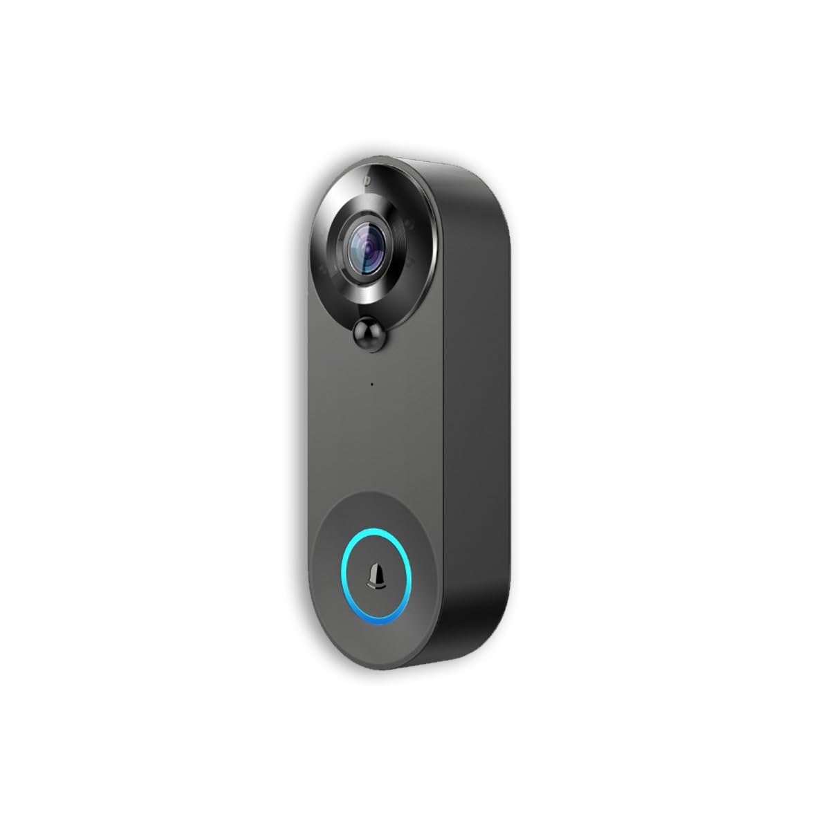Luxus-Time WLAN Videotürklingel mit Akku, kabellose Türklingel mit Kamera, Nachtsicht, Bewegungserkennung, App-Anbindung, USB-Gong & USB-A, WiFi Überwachung Fernzugriff (Video Doorbell) LX-WIFIDOOR24