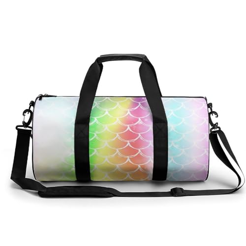 Sac de sport gym sirène 45cm sac week-end duffel de voyage polyvalent