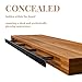 1 Pack Large Shelf Brackets Long Floating Shelf Bracket Invisible Floating Shelf Hardware Heavy Duty Floating Mantel Brackets(43X6X1.5 Without Tools)