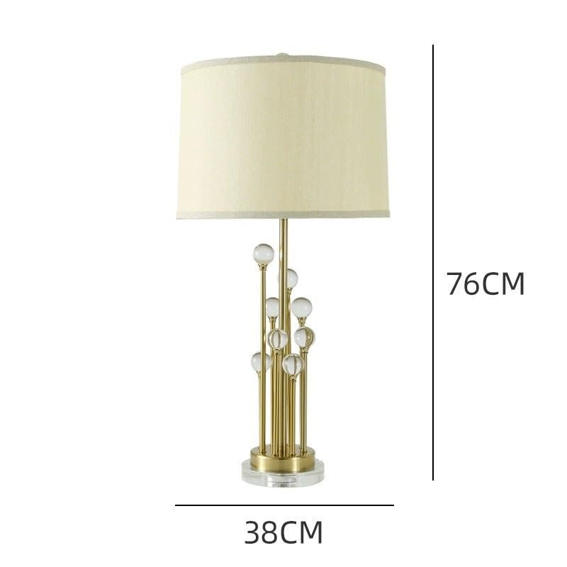 Lampade da tavolo d'epoca Lampada da comodino semplice in cristallo for soggiorno e camera letto