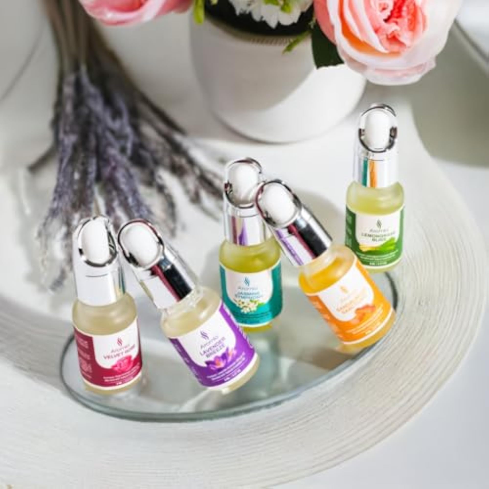 Aromla Nature's Bliss Essential Oil Diffuser Combo, 8ML x 5