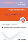 informatique cpge python cours  Informatique en CPGE scientifiques: Programmation Python