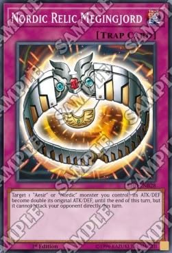 Nordic Relic Megingjord LEHD-ENB28 Common Englisch Near Mint 1. Auflage - Legendary Hero Decks - mit ReCollectibles-Versandschutz - für Yu-Gi-Oh!