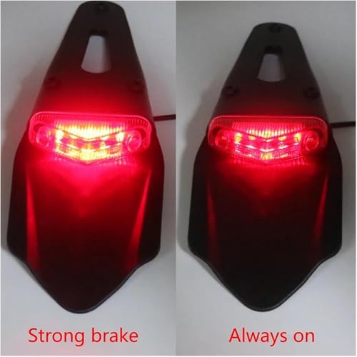 Luz trasera y guardabarros de freno con tecnología resistente enduro 2