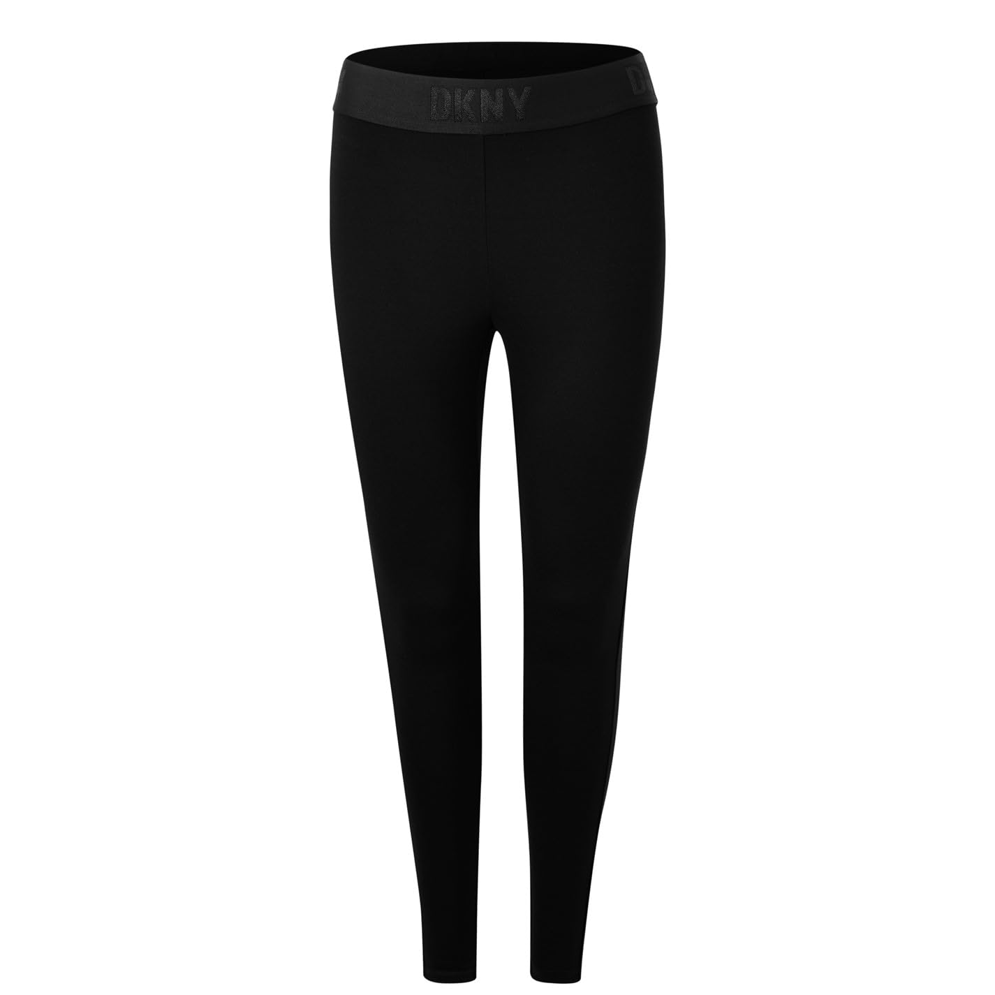 DKNY Women's Logo Waistband Leggings, Black, XS