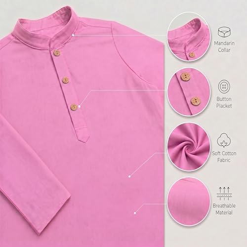 Image of Chandrakala Kids Kurta Set for Boys Indian Ethnic Wear (KK117-P)